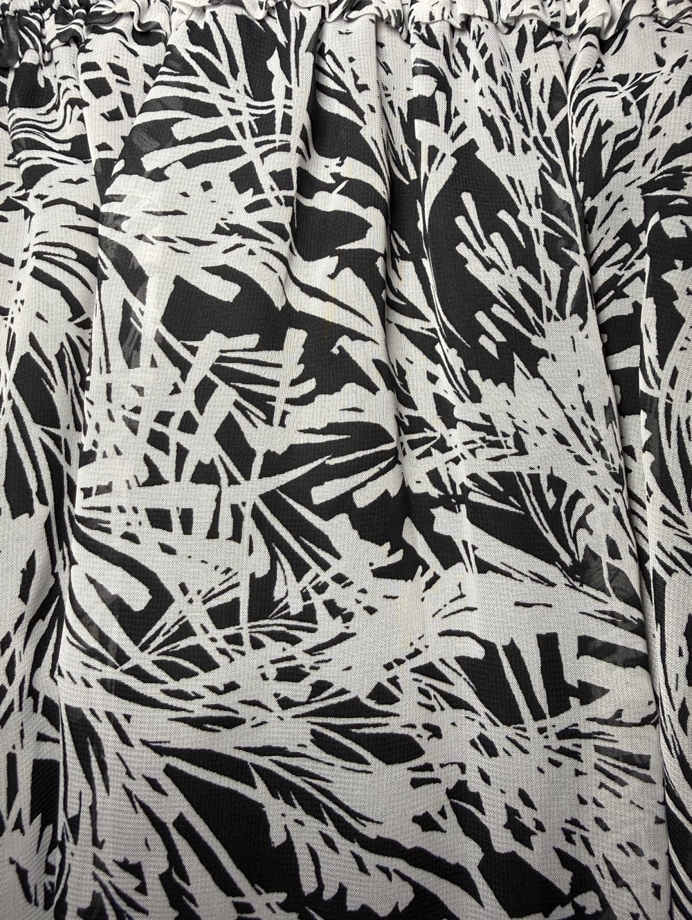 London Times Womens Size 8 Black White Tropical Print Sleeveless Maxi Dress - Picture 7 of 13